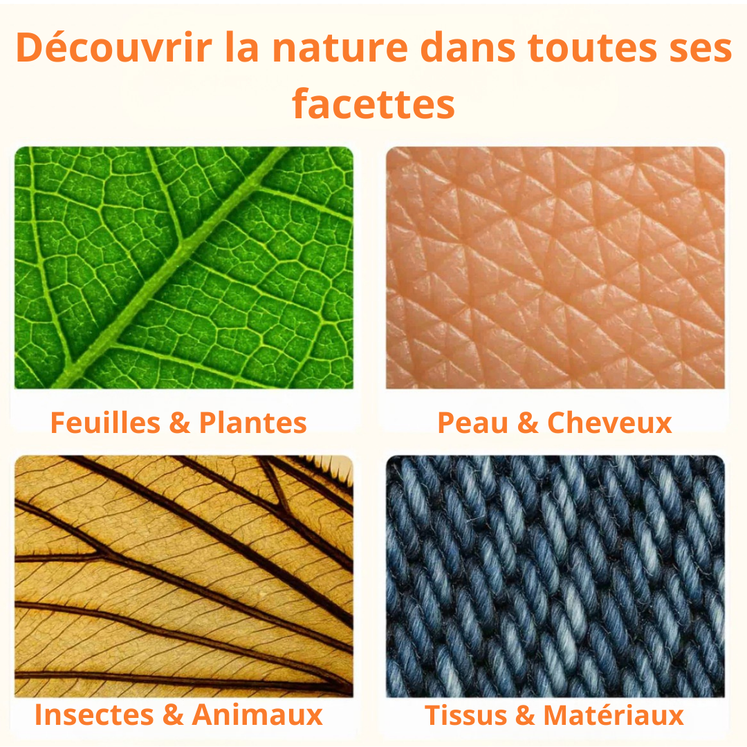Microscopio da avventura per bambini + Guida in omaggio