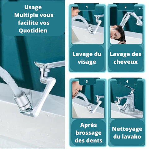 Rubinetto girevole a 1080° – TwistFlow