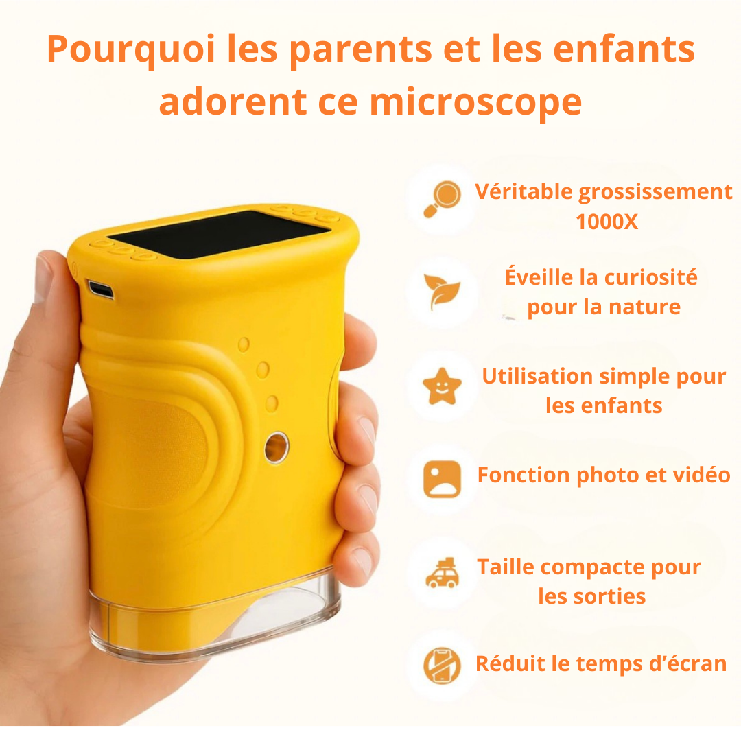 Microscopio da avventura per bambini + Guida in omaggio